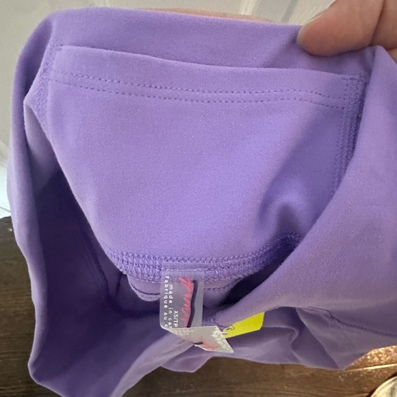 FP Movement by Free People Purple Sleeveless Crop Top and flair leggings set - Picture 8 of 11